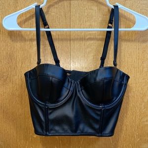 Victoria’s Secret Faux Leather Bustier